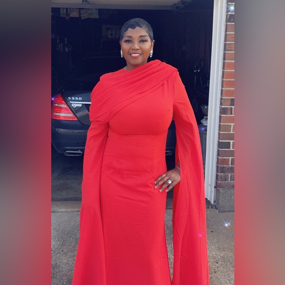 Fashion Nova One Shoulder Red Dress